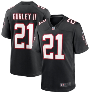Men's Atlanta Falcons Todd Gurley II Nike Black Throwback Game Jersey