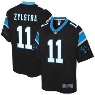 Men's Carolina Panthers Brandon Zylstra NFL Pro Line Black Big & Tall Player Jersey