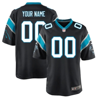 Men's Carolina Panthers Nike Black Customized Game Jersey
