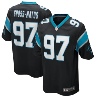 Men's Carolina Panthers Yetur Gross-Matos Nike Black Game Jersey