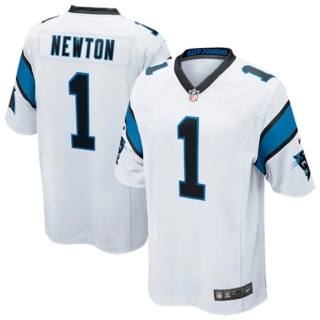 Mens Carolina Panthers Cam Newton Nike White White Game Jersey
