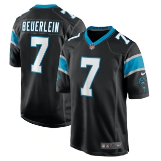 Men's Carolina Panthers Steve Beuerlein Nike Black Retired Player Jersey