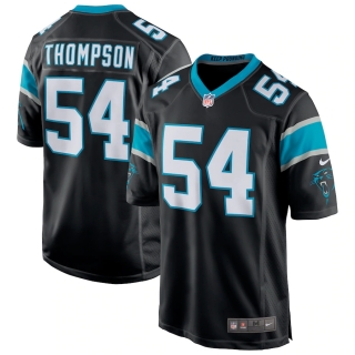 Men's Carolina Panthers Shaq Thompson Nike Black Game Jersey