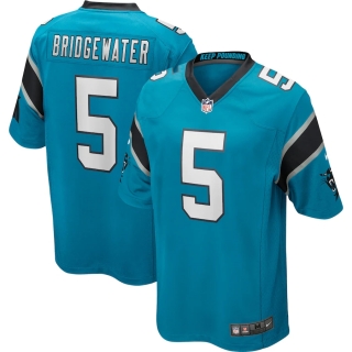 Men's Carolina Panthers Teddy Bridgewater Nike Blue Game Jersey