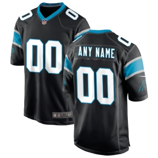 Men's Carolina Panthers Nike Black Custom Game Jersey