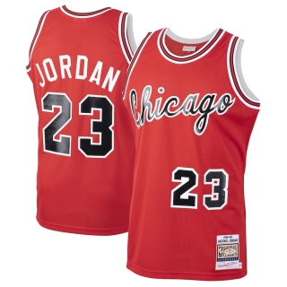 Men's Chicago Bulls Michael Jordan Mitchell & Ness Red 1984-85 Hardwood Classics Rookie Authentic Jersey