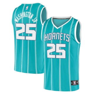 Men's Charlotte Hornets PJ Washington Jr Fanatics Branded Teal 2020-21 Fast Break Replica Jersey - Icon Edition