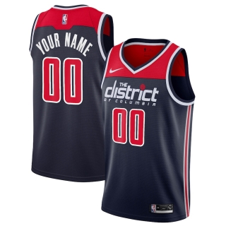 Men's Washington Wizards Nike Navy 2019-20 Custom Swingman Jersey - Statement Edition