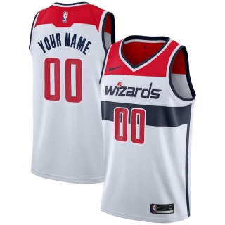 Men's Washington Wizards Nike White 2020-21 Swingman Custom Jersey – Association Edition