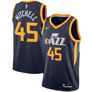 Men's Utah Jazz Donovan Mitchell Nike Navy 2020-21 Swingman Jersey - Icon Edition