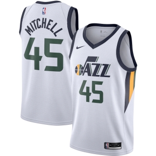 Men's Utah Jazz Donovan Mitchell Nike White 2020-21 Swingman Jersey - Association Edition