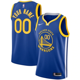 Men's Golden State Warriors Nike Royal 2020-21 Swingman Custom Jersey – Icon Edition