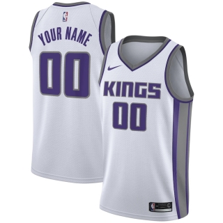 Men's Sacramento Kings Nike White 2020-21 Swingman Custom Jersey – Association Edition