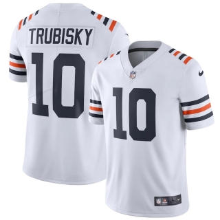 Men's Chicago Bears Mitchell Trubisky Nike White 2019 Alternate Classic Vapor Limited Jersey