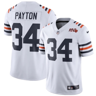 Men's Chicago Bears Walter Payton Nike White 2019 100th Season Alternate Classic Retired Player Limited Jersey