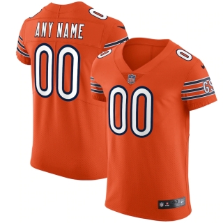 Men's Chicago Bears Nike Orange Vapor Elite Custom Jersey