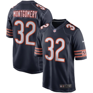 Men's Chicago Bears David Montgomery Nike Navy Game Player Jersey