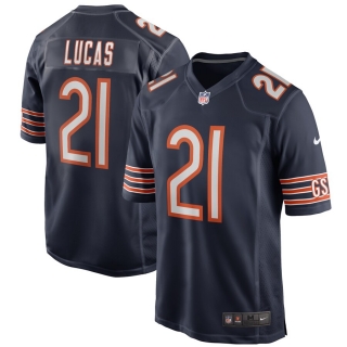Men's Chicago Bears Jordan Lucas Nike Navy Game Player Jersey