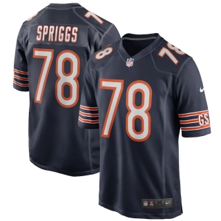 Men's Chicago Bears Jason Spriggs Nike Navy Game Player Jersey
