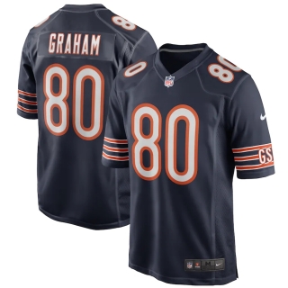 Men's Chicago Bears Jimmy Graham Nike Navy Game Player Jersey