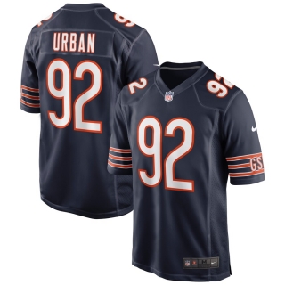 Men's Chicago Bears Brent Urban Nike Navy Game Jersey