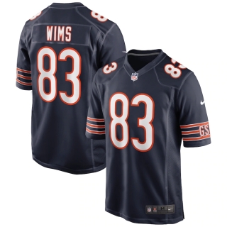 Men's Chicago Bears Javon Wims Nike Navy Game Jersey