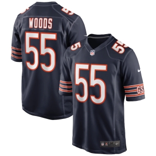 Men's Chicago Bears Josh Woods Nike Navy Game Jersey