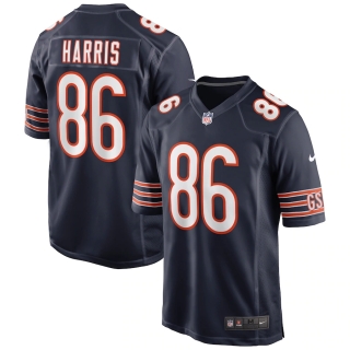 Men's Chicago Bears Demetrius Harris Nike Navy Game Jersey