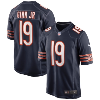 Men's Chicago Bears Ted Ginn Jr Nike Navy Game Jersey