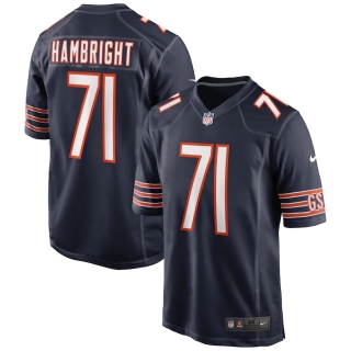 Men's Chicago Bears Arlington Hambright Nike Navy Game Jersey