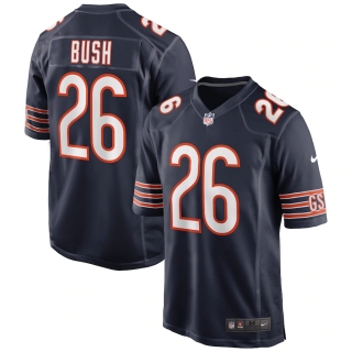 Men's Chicago Bears Deon Bush Nike Navy Game Jersey