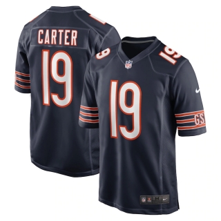 Men's Chicago Bears DeAndre Carter Nike Navy Game Jersey