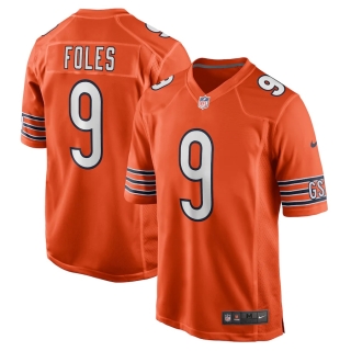 Men's Chicago Bears Nick Foles Nike Orange Game Jersey