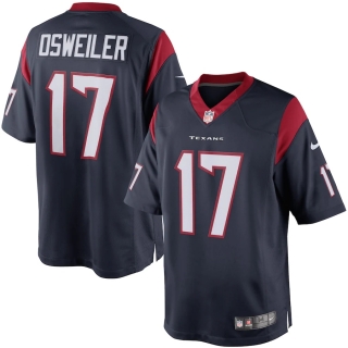 Men's Houston Texans Brock Osweiler Nike Navy Limited Jersey