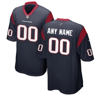 Men's Houston Texans Nike Navy Custom Team Color Game Jersey