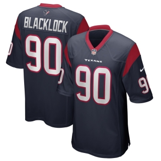 Men's Houston Texans Ross Blacklock Nike Navy Game Jersey