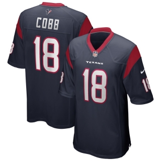 Men's Houston Texans Randall Cobb Nike Navy Game Player Jersey