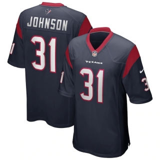 Men's Houston Texans David Johnson Nike Navy Game Player Jersey