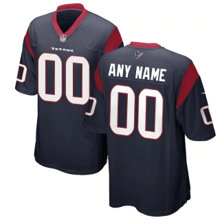 Men's Houston Texans Nike Navy Custom Game Jersey