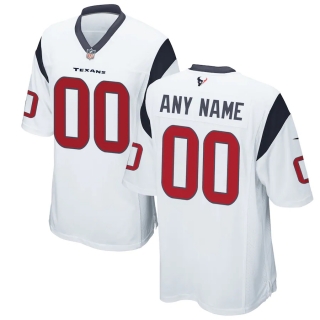 Men's Houston Texans Nike White Custom Game Jersey