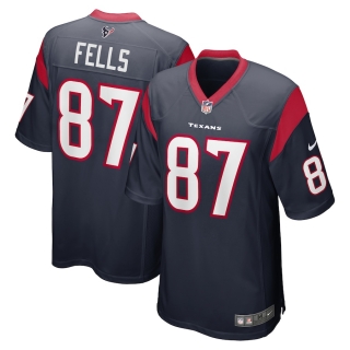 Men's Houston Texans Darren Fells Nike Navy Game Jersey