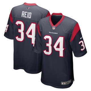 Men's Houston Texans John Reid Nike Navy Game Jersey