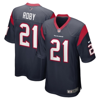 Men's Houston Texans Bradley Roby Nike Navy Game Jersey