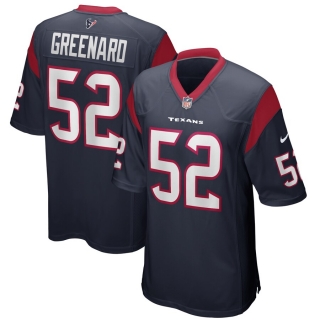 Men's Houston Texans Jonathan Greenard Nike Navy Player Game Jersey