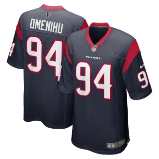 Men's Houston Texans Charles Omenihu Nike Navy Game Jersey