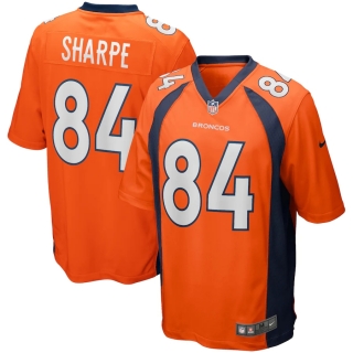 Men's Denver Broncos Shannon Sharpe Nike Orange Game Retired Player Jersey