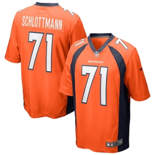 Men's Denver Broncos Austin Schlottmann Nike Orange Game Jersey