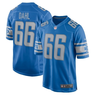 Men's Detroit Lions Joe Dahl Nike Blue Game Jersey