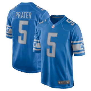 Men's Detroit Lions Matt Prater Nike Blue Game Jersey