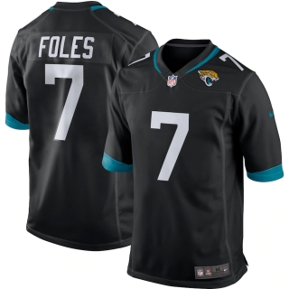 Men's Jacksonville Jaguars Nick Foles Nike Black Game Jersey